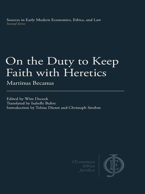 cover image of On the Duty to Keep Faith with Heretics